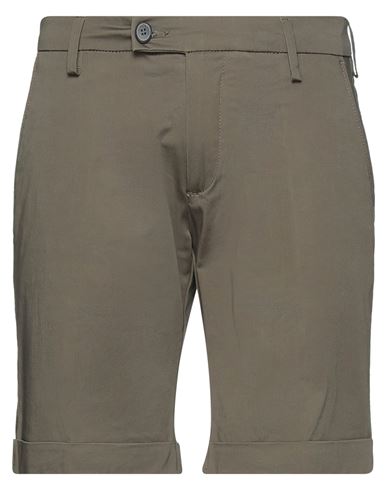 Michael Coal Man Shorts & Bermuda Shorts Military green Size 33 Cotton, Elastane