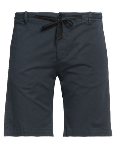 Michael Coal Man Shorts & Bermuda Shorts Navy blue Size 34 Cotton, Elastane