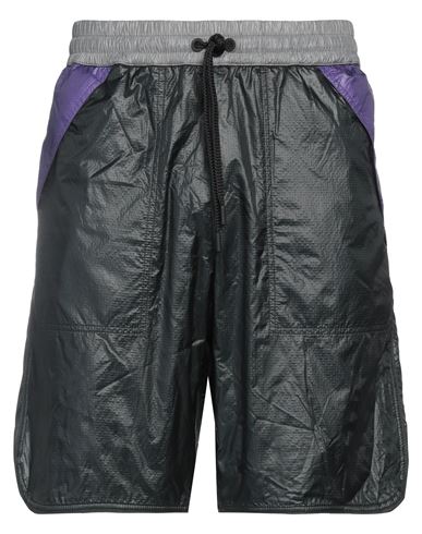 Moncler Man Shorts & Bermuda Shorts Black Size S Polyamide