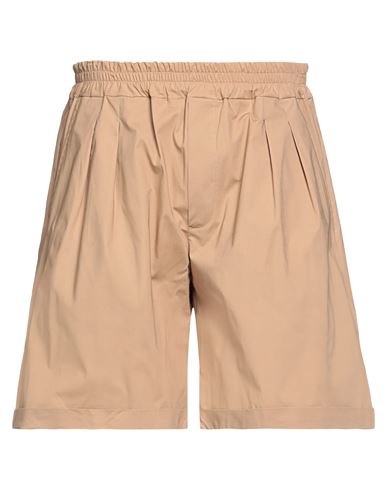 Mood_one Man Shorts & Bermuda Shorts Light brown Size 28 Cotton, Elastane