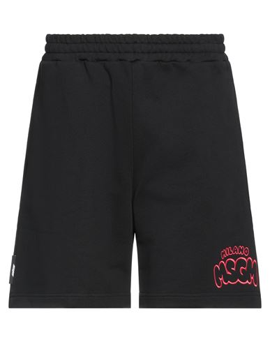Msgm Man Shorts & Bermuda Shorts Black Size S Cotton