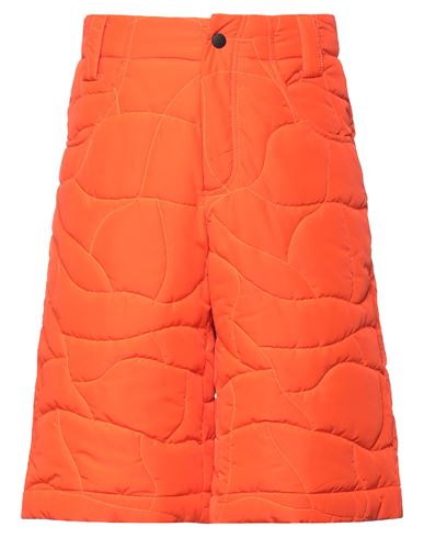 Msgm Man Shorts & Bermuda Shorts Orange Size 28 Polyester