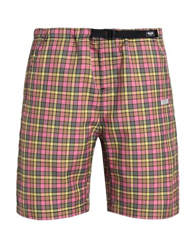 Msgm Man Shorts & Bermuda Shorts Pink Size 34 Polyester