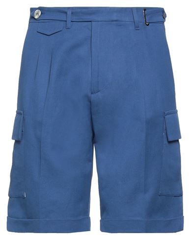 Neill Katter Man Shorts & Bermuda Shorts Blue Size 28 Cotton, Linen
