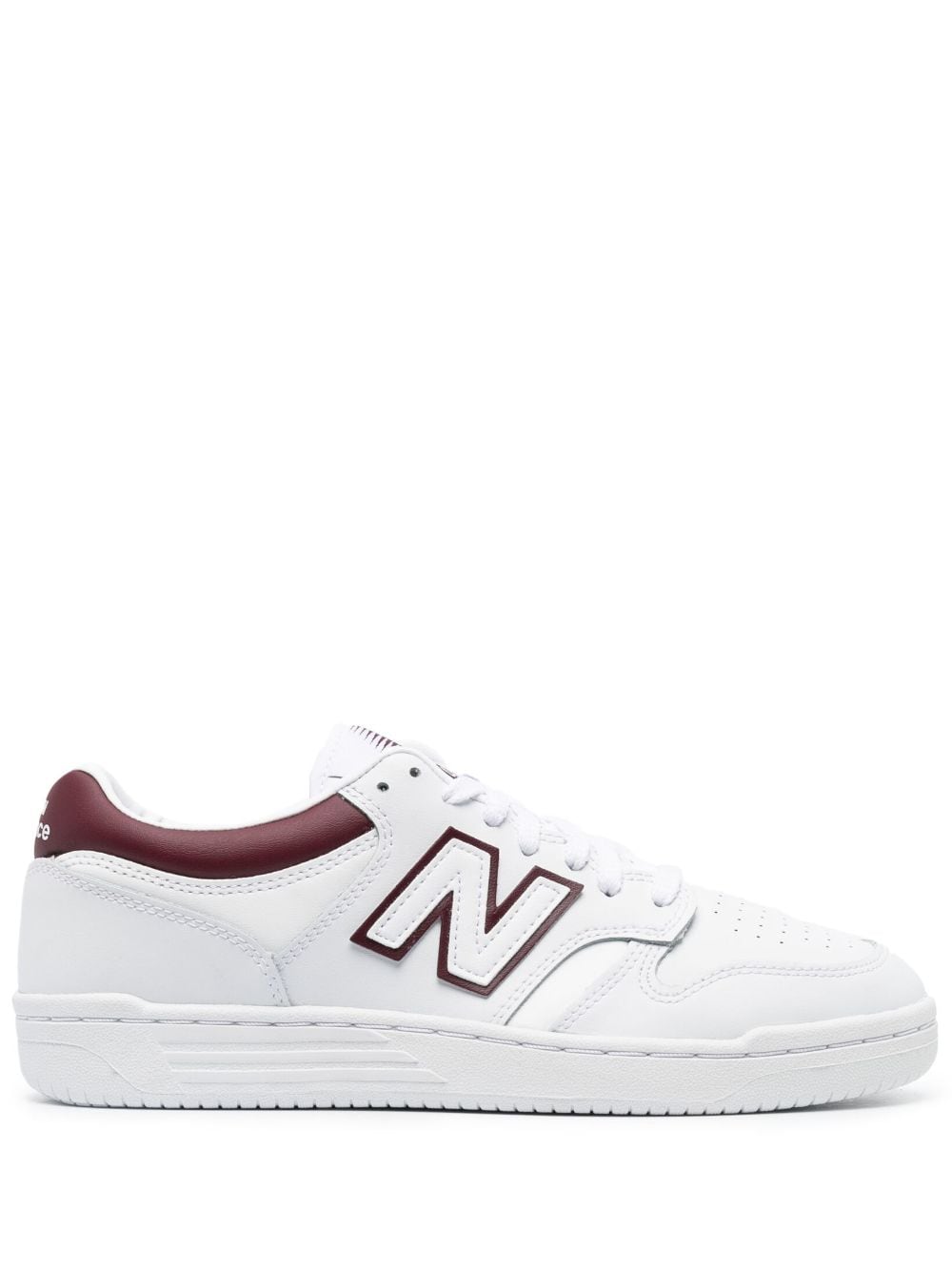 New Balance 480 panelled lace-up sneakers - White
