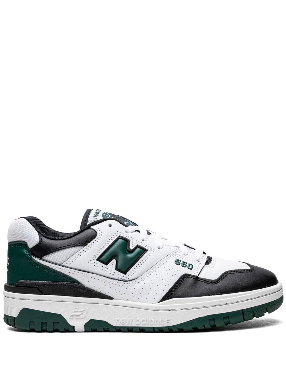 New Balance 550 "Black/White/Green" low-top sneakers