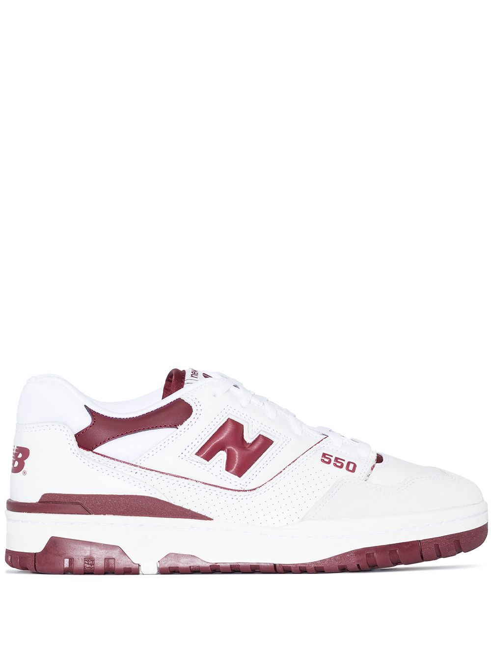 New Balance 550 "Burgundy" low-top sneakers - White