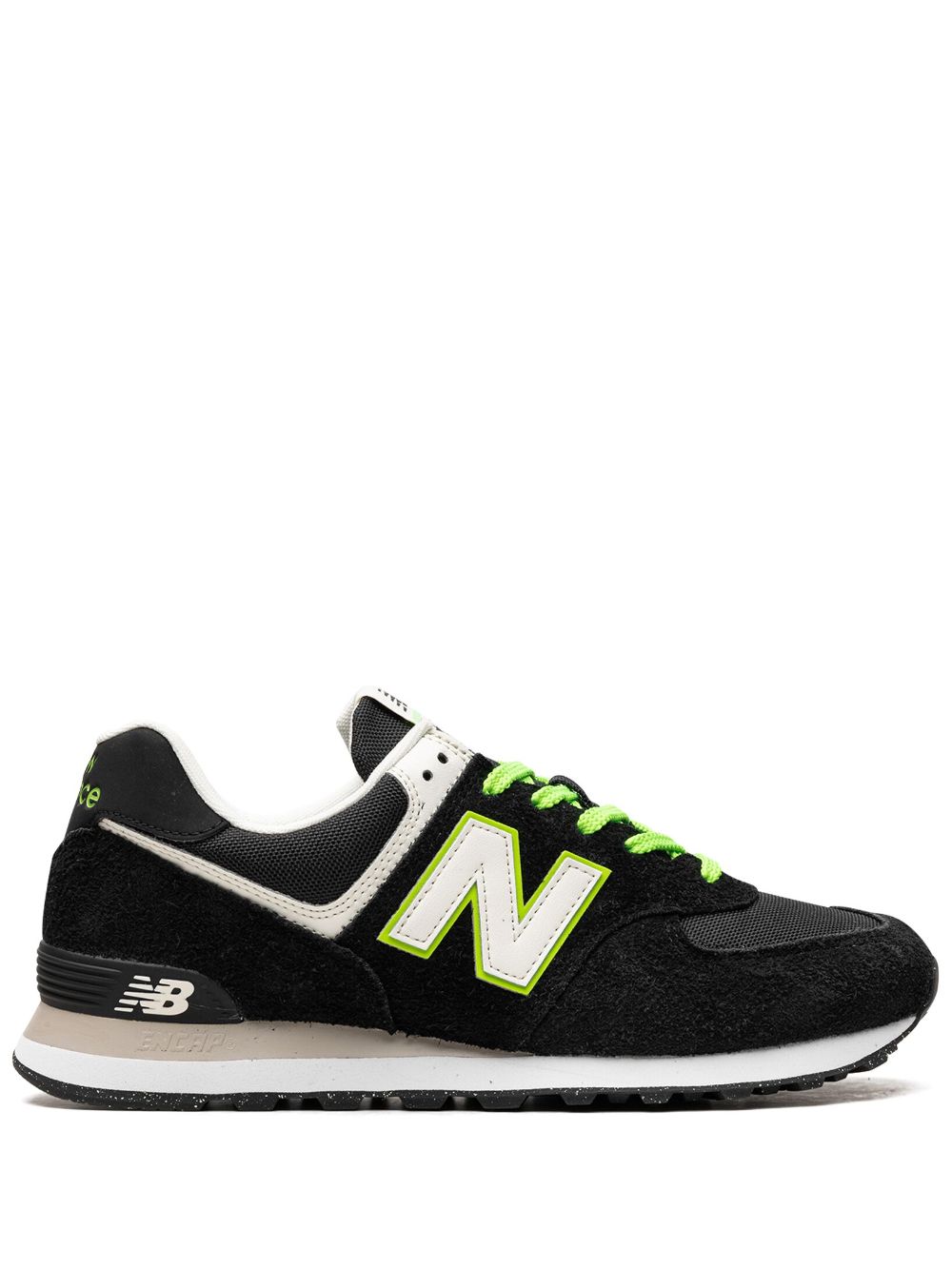 New Balance 574 "Black/White/Green" sneakers