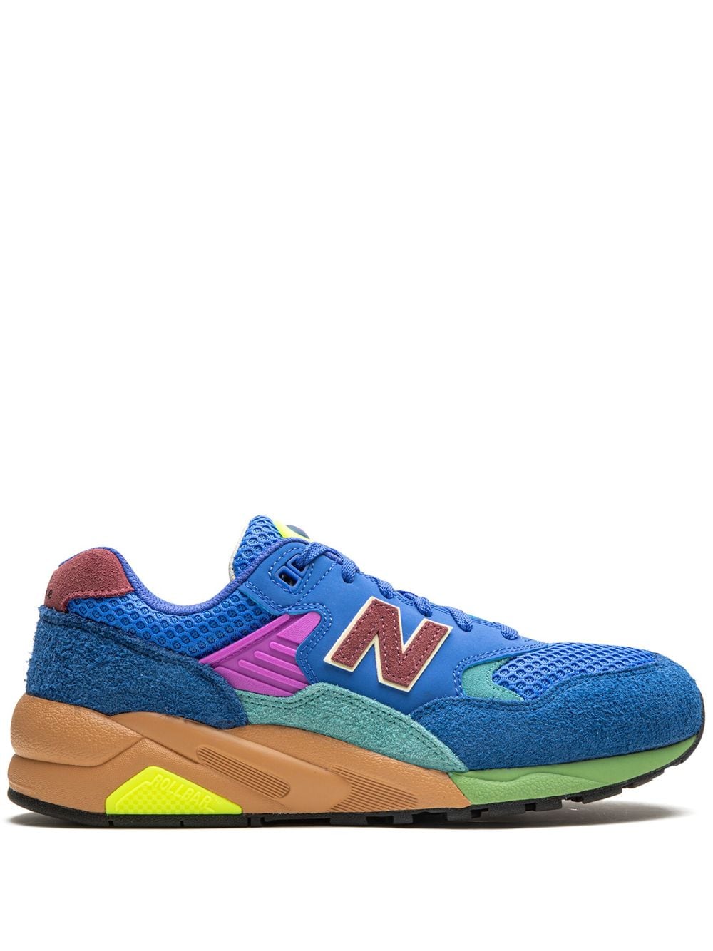 New Balance 580 OG "Blue/Bright Lapis/Washed Burgundy" suede sneakers