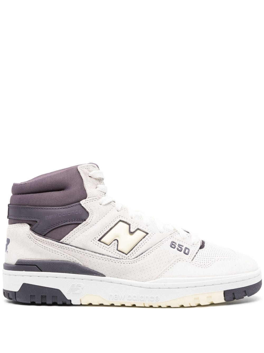 New Balance 650 high-top leather sneakers - White