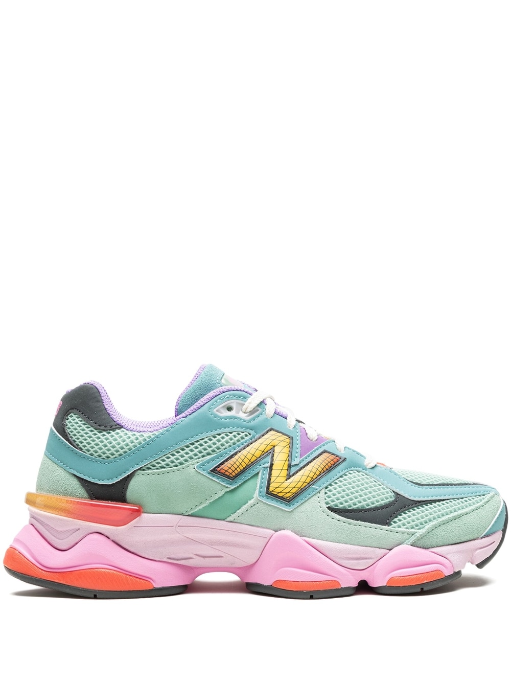 New Balance 9060 "Sage Leaf/Neo Flame" sneakers - Green