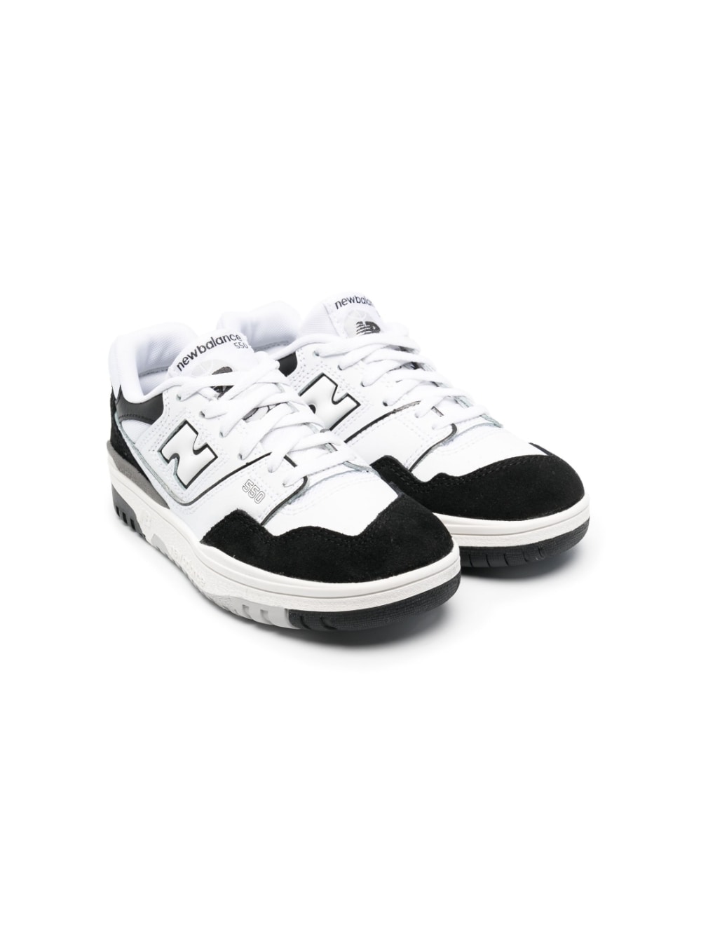 New Balance Kids 550 Bungee lace-up sneakers - White