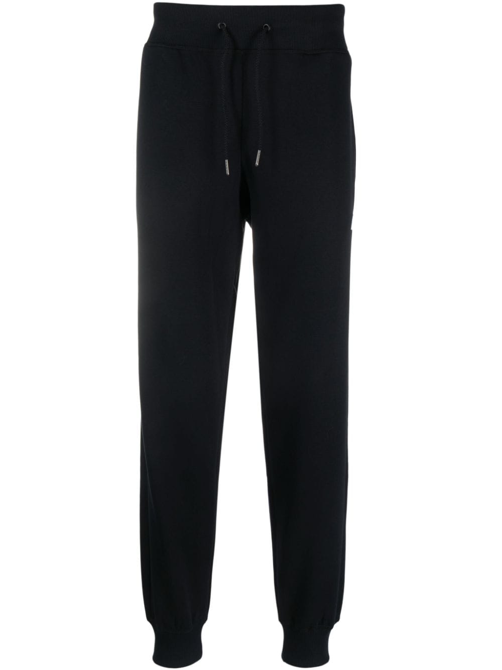 New Balance logo-patch high-waist track trousers - Black