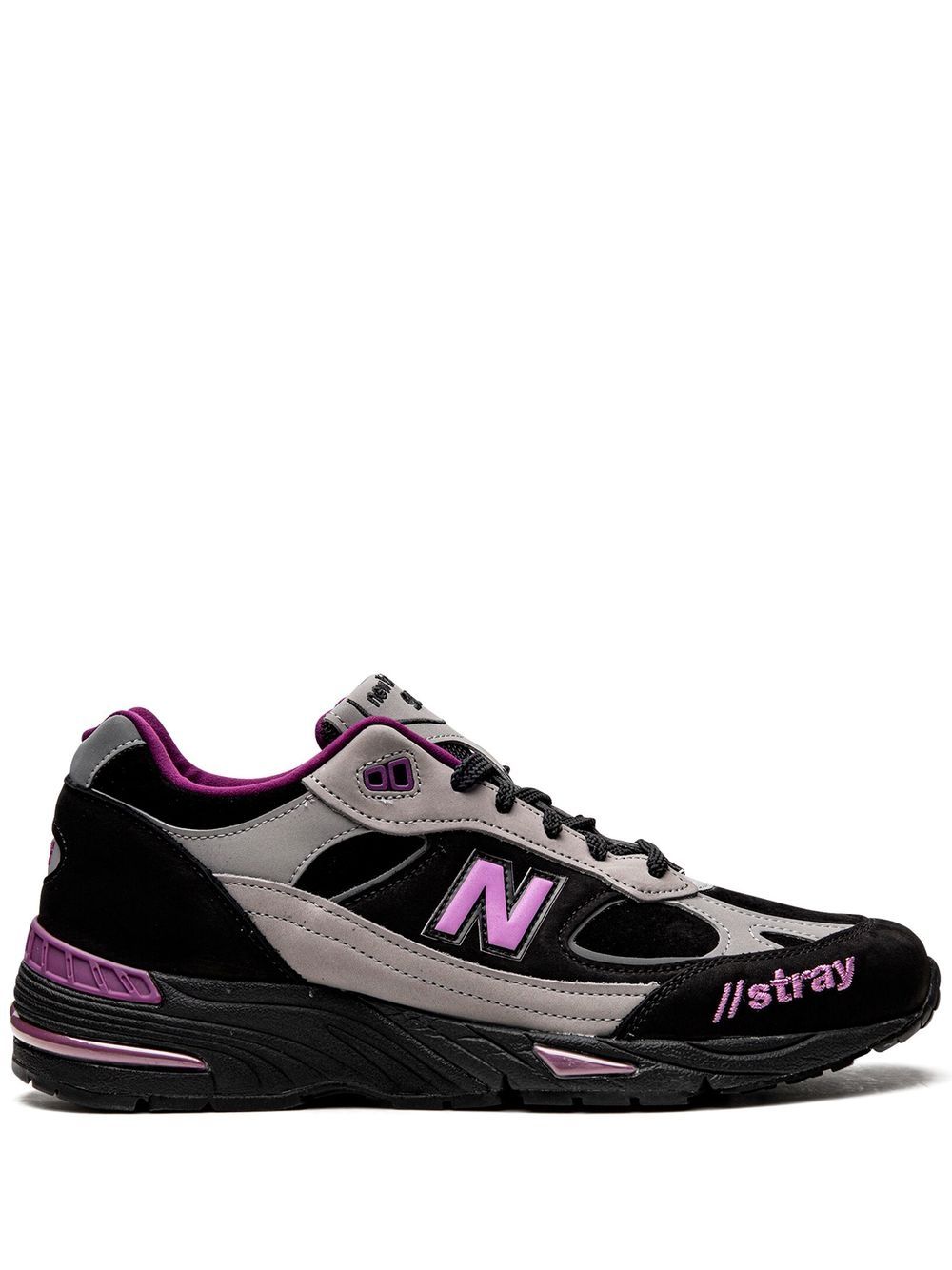 New Balance x Stray Rats 991 low-top sneakers - BLACK/GREY/PINK