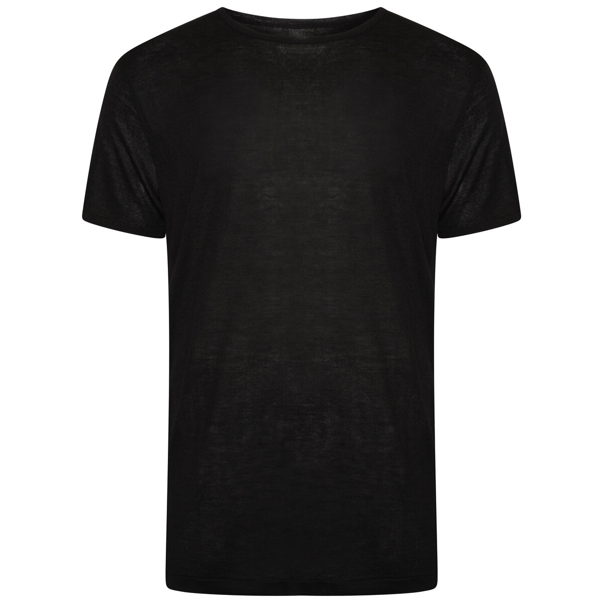 New Orleans Cashmere Round-neck T-shirt Xl Black