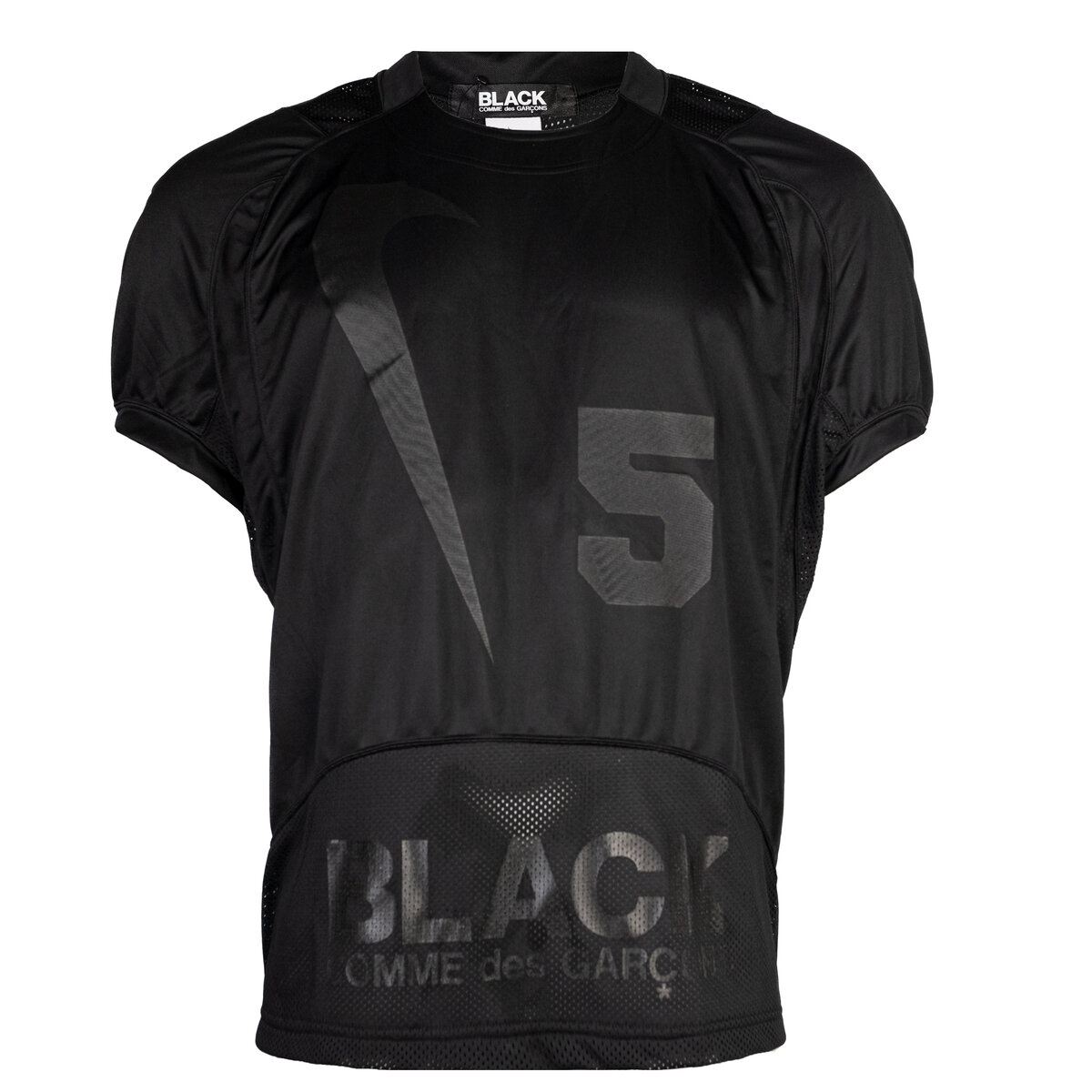 Nike X Comme Des GarÇons Black Logo Print T-shirt S Black