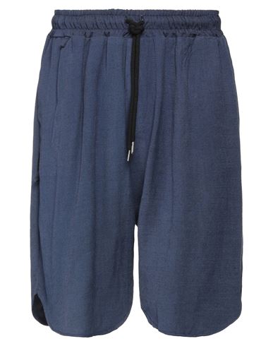 Njb New Job Brand Man Shorts & Bermuda Shorts Blue Size L Cotton, Polyester