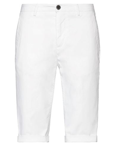 No Lab Man Shorts & Bermuda Shorts White Size 38 Cotton, Elastane