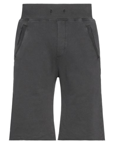 Novemb3r Man Shorts & Bermuda Shorts Steel grey Size L Cotton