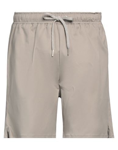Obvious Basic Man Shorts & Bermuda Shorts Khaki Size 32 Cotton, Elastane