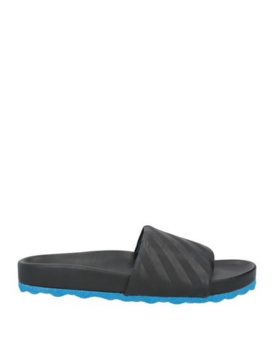 Off-white Man Sandals Black Size 7 Soft Leather