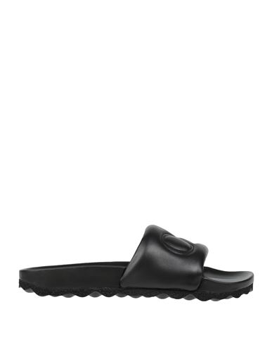 Off-white Man Sandals Black Size 8 Soft Leather