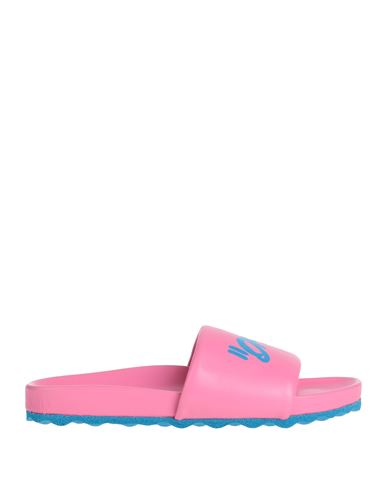 Off-white Man Sandals Pink Size 10 Soft Leather