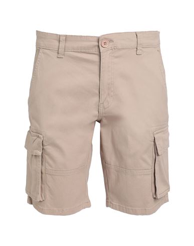 Only & Sons Man Shorts & Bermuda Shorts Beige Size M Cotton, Elastane