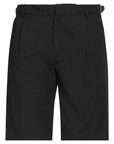 Paolo Pecora Man Shorts & Bermuda Shorts Black Size 32 Cotton, Elastane
