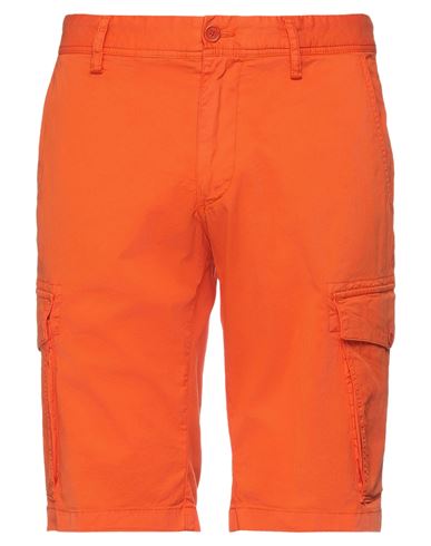 Paul & Shark Man Shorts & Bermuda Shorts Orange Size 36 Cotton, Elastane