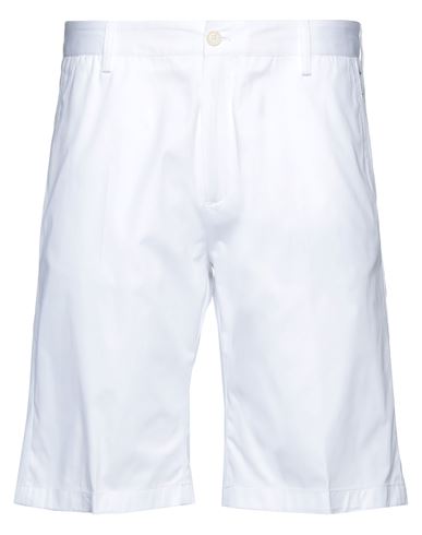 Paul & Shark Man Shorts & Bermuda Shorts White Size 30 Cotton, Elastane