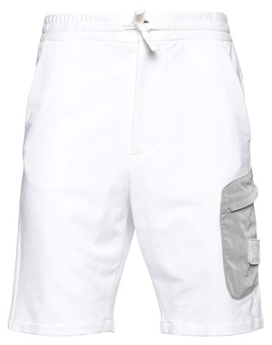 Paul & Shark Man Shorts & Bermuda Shorts White Size L Cotton, Elastane