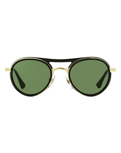 Persol Persol Round Po2485s Sunglasses Sunglasses Black Size 48 Metal, Plastic