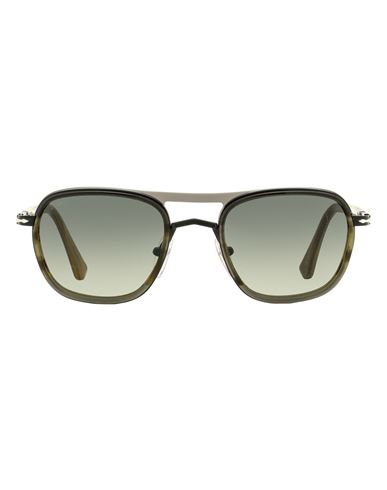 Persol Persol Square Po2484s Sunglasses Sunglasses Black Size 50 Acetate, Metal