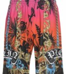 Philipp Plein Man Shorts & Bermuda Shorts Orange Size L Polyester