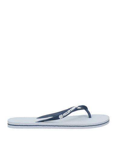 Philipp Plein Man Thong sandal White Size 9-10 Rubber