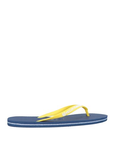 Philipp Plein Man Thong sandal Yellow Size 9-10 Rubber