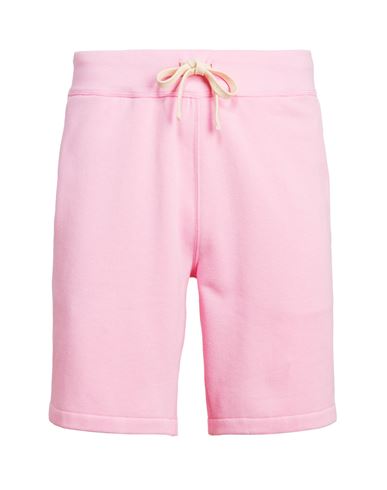 Polo Ralph Lauren Man Shorts & Bermuda Shorts Pink Size M Cotton, Recycled polyester
