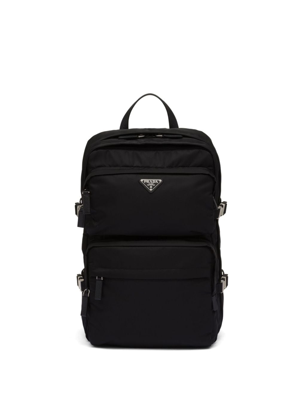 Prada Re-Nylon Saffiano leather backpack - Black