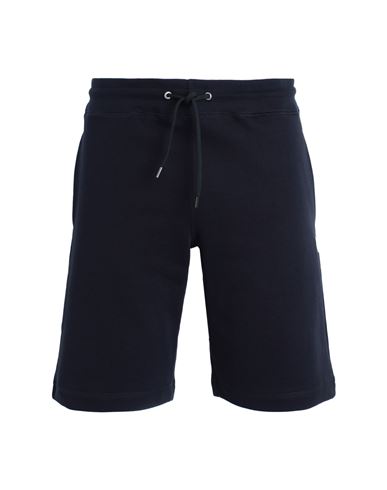 Ps Paul Smith Man Shorts & Bermuda Shorts Midnight blue Size M Organic cotton