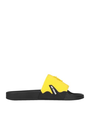 Raf Simons Man Sandals Yellow Size 4 Rubber