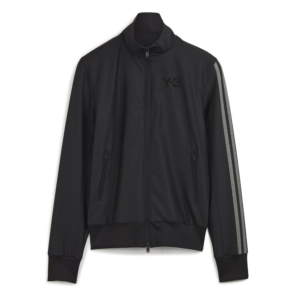 Refined Wool Track Top S Black