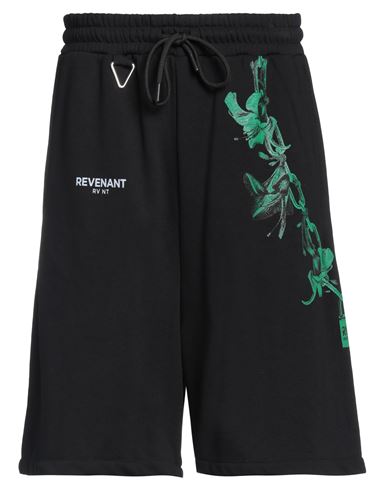 Revenant Rv Nt Man Shorts & Bermuda Shorts Black Size XL Cotton, Polyester