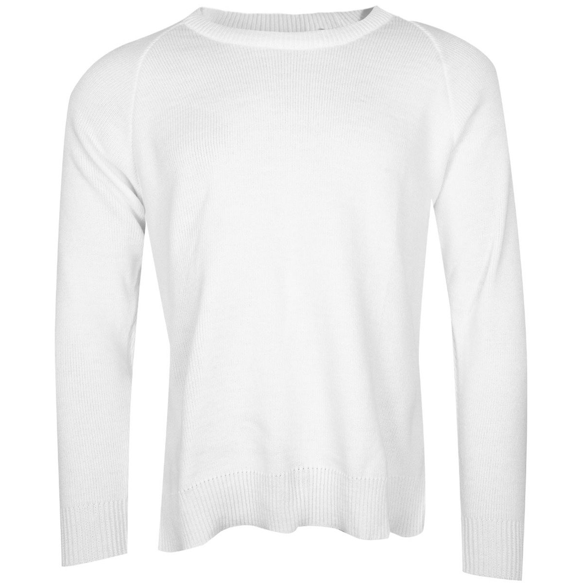 Rib-knit V-neck Sweater Vest Xl White