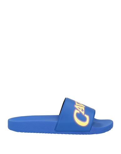 Roberto Cavalli Man Sandals Bright blue Size 11 Rubber