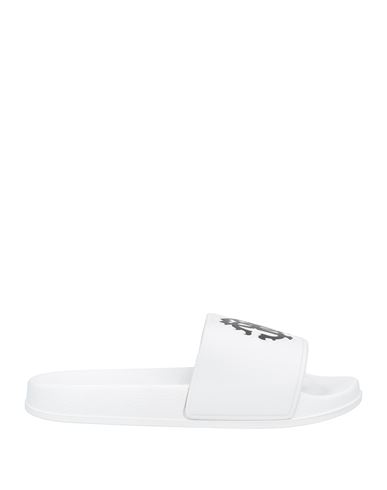 Roberto Cavalli Man Sandals White Size 7 Rubber