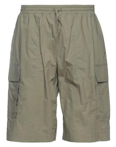 Roberto Collina Man Shorts & Bermuda Shorts Military green Size XS Cotton