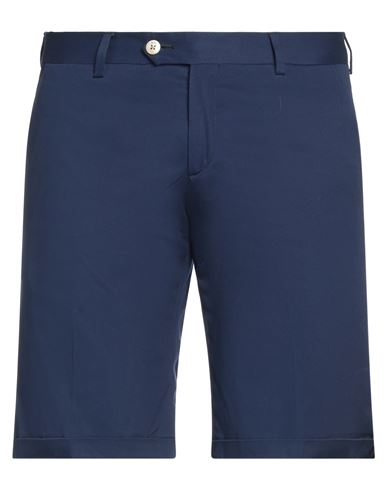 Roberto P Luxury Man Shorts & Bermuda Shorts Blue Size 31 Cotton, Elastane