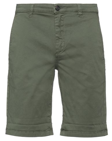 Roÿ Roger's Man Shorts & Bermuda Shorts Military green Size 28 Cotton, Rubber