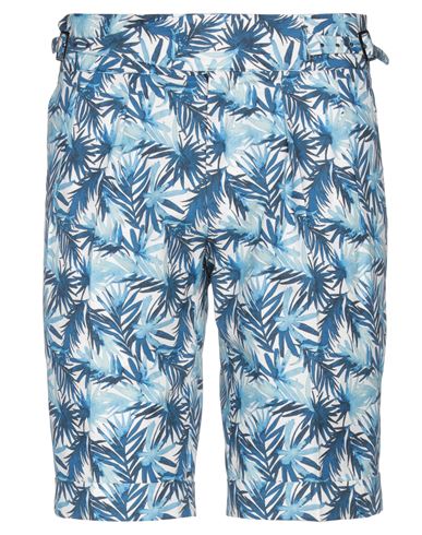 Sartorio Man Shorts & Bermuda Shorts Azure Size 38 Cotton